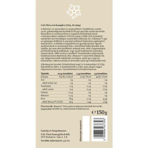 GAL Bimuno® flóra rost-komplex 150g